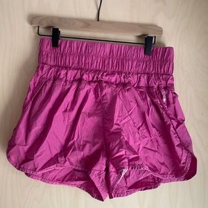 Free People The Way Home Shorts, vivacious violet, size L